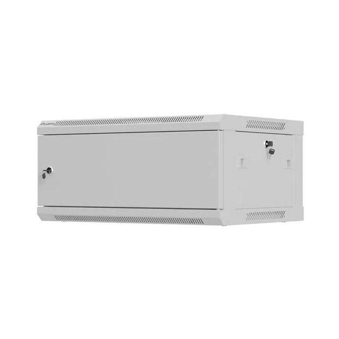 Lanberg τοίχου Rack 19" 4U 600x450mm γκρι, μεταλλική πόρτα (WF01-6404-00S)