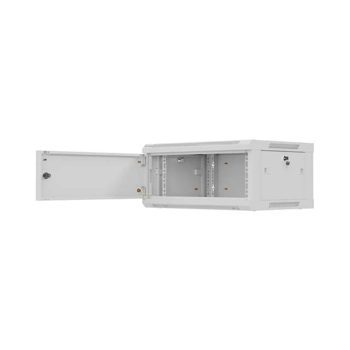 Lanberg τοίχου Rack 19" 4U 600x450mm γκρι, μεταλλική πόρτα (WF01-6404-00S)