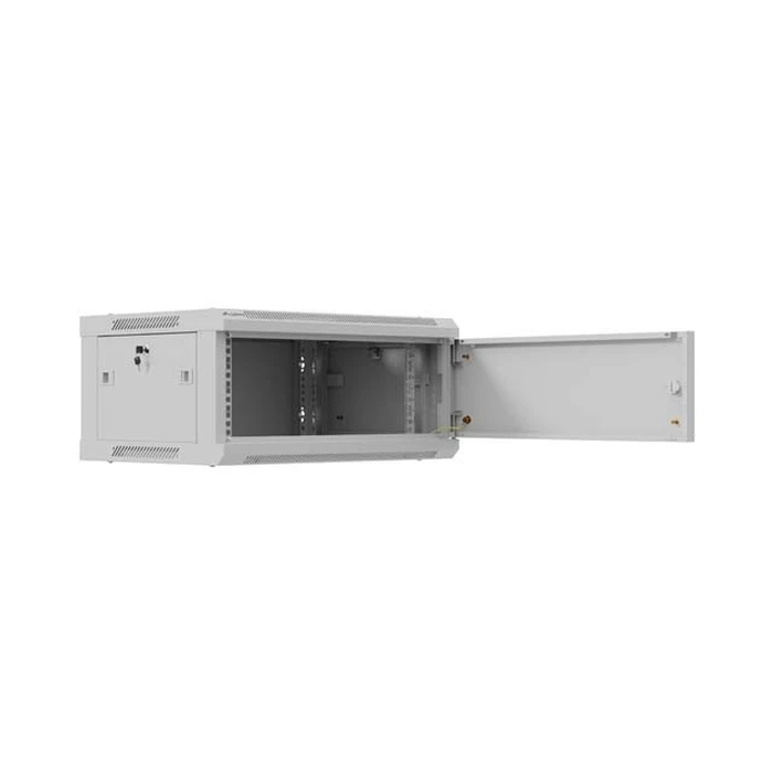 Lanberg τοίχου Rack 19" 4U 600x450mm γκρι, μεταλλική πόρτα (WF01-6404-00S)