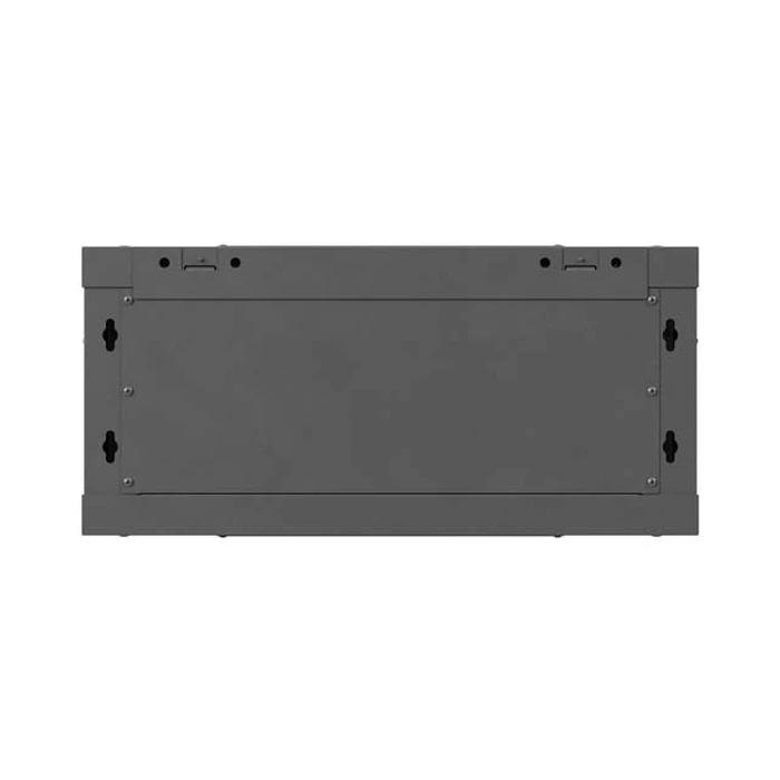 Lanberg 19" επιτοίχια ντουλάπα Rack 4U 600x600 mm μαύρη με μεταλλική πόρτα