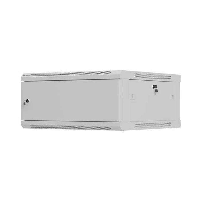 Lanberg 19" τοίχου rack 4U 600x600mm γκρι, μεταλλική πόρτα