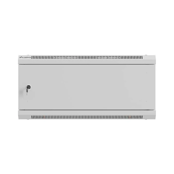 Lanberg 19" τοίχου rack 4U 600x600mm γκρι, μεταλλική πόρτα