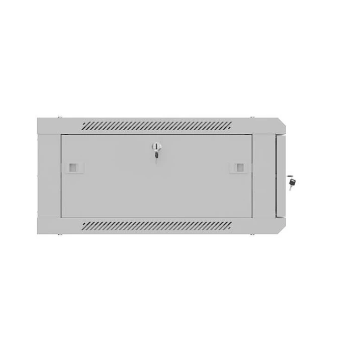 Lanberg 19" τοίχου rack 4U 600x600mm γκρι, μεταλλική πόρτα