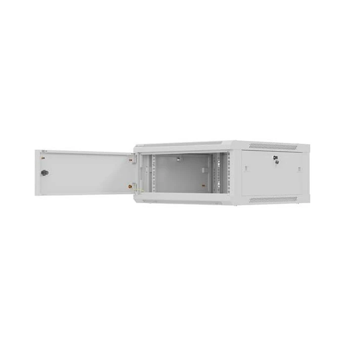 Lanberg 19" τοίχου rack 4U 600x600mm γκρι, μεταλλική πόρτα
