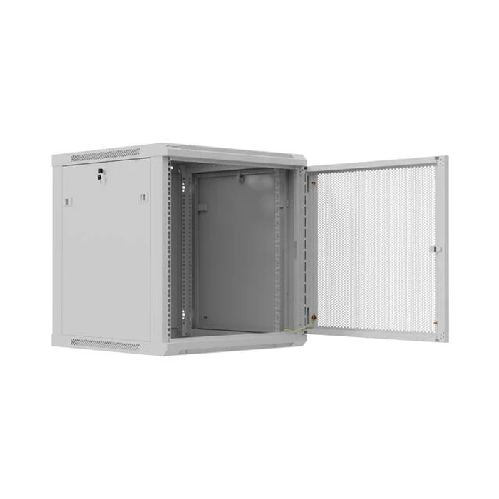 Lanberg 19" 12U Wall-Mount Rack Cabinet 600x600 mm Grey Perforated Door (WF01-6612-23S)