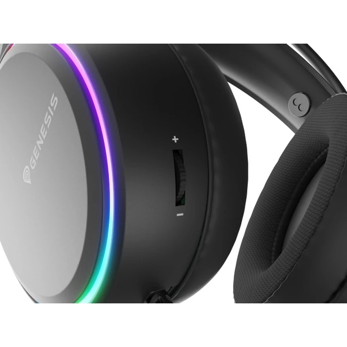 Genesis Neon 614 RGB USB ακουστικά (μαύρα)