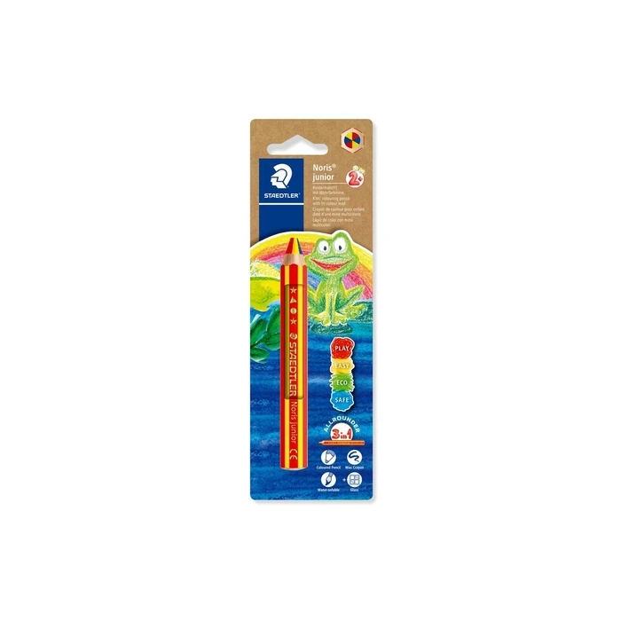 STAEDTLER Noris junior Buntstift BK 100% PEFC - Παιδικό μολύβι χρωματισμού 3‑σε‑1