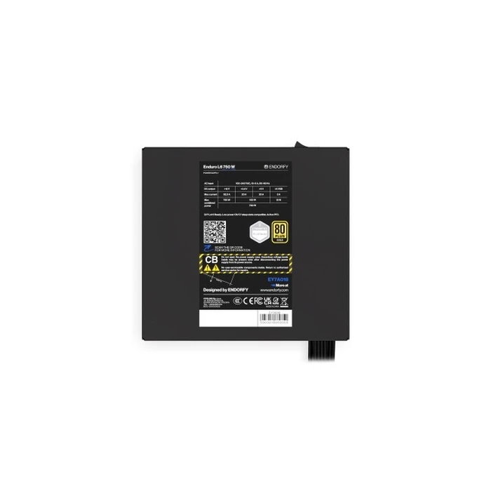 Endorfy Enduro L6 750W ATX 3.1 Power Supply Unit, 80 PLUS Gold, Cybenetics ETA Platinum