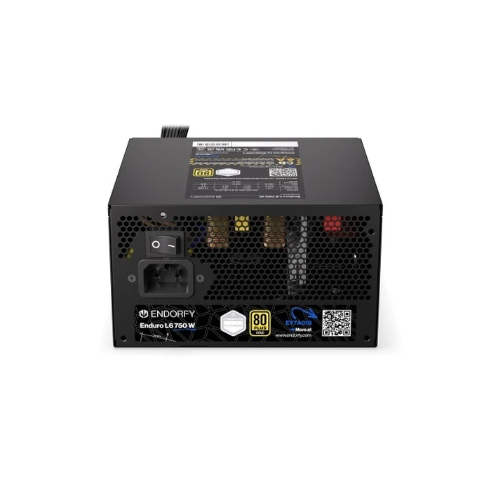 Endorfy Enduro L6 750W ATX 3.1 Power Supply Unit, 80 PLUS Gold, Cybenetics ETA Platinum