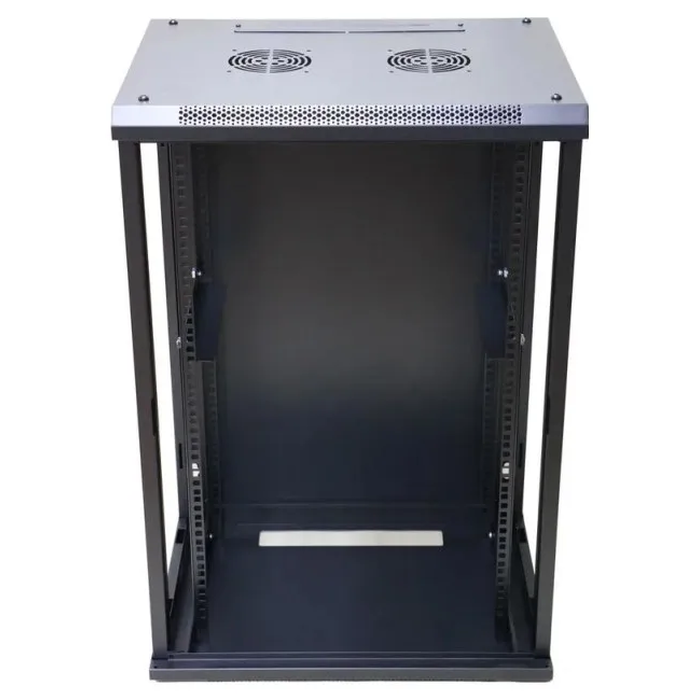 Extralink 15U 600x600 Wall-Mount Rack Black