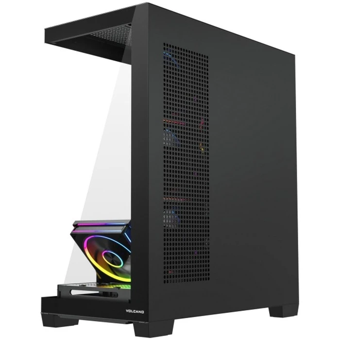 Modecom Volcano Stellar Plus ARGB 5F Μαύρο Κουτί Υπολογιστή Midi Tower (Πλευρικό Παράθυρο)