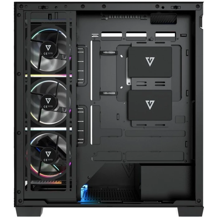 Modecom Volcano Stellar Plus ARGB 5F Μαύρο Κουτί Υπολογιστή Midi Tower (Πλευρικό Παράθυρο)