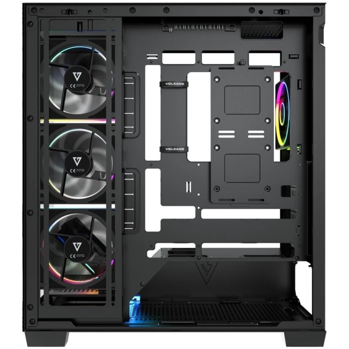 Modecom Volcano Stellar Plus ARGB 5F Μαύρο Κουτί Υπολογιστή Midi Tower (Πλευρικό Παράθυρο)