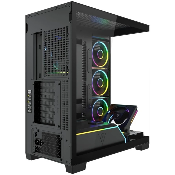 Modecom Volcano Stellar Plus ARGB 5F Μαύρο Κουτί Υπολογιστή Midi Tower (Πλευρικό Παράθυρο)