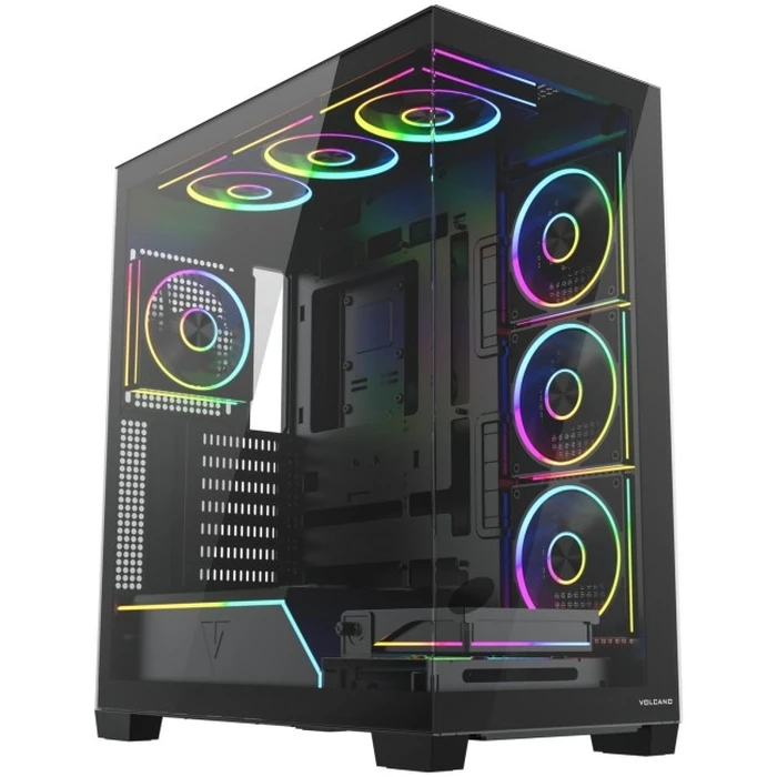 Modecom Volcano Stellar Plus ARGB 8F Κουτί Υπολογιστή Midi Tower Μαύρο
