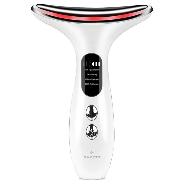 Σονικός μασάζ προσώπου και λαιμού Garett Beauty Lift Skin Pro (λευκό)