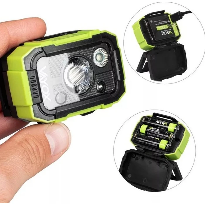 Φακός Κεφαλής Vayox VA0415 DUAL HAMMER 500lm Pro Series (επαναφορτιζόμενος)