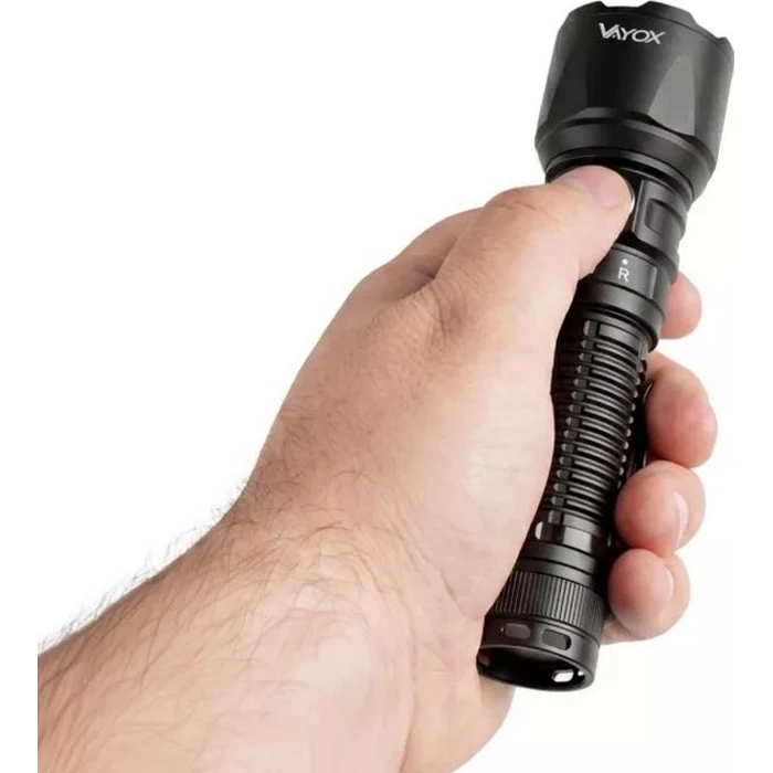 Vayox VA0457 2000lm white light + red light + green laser tactical flashlight