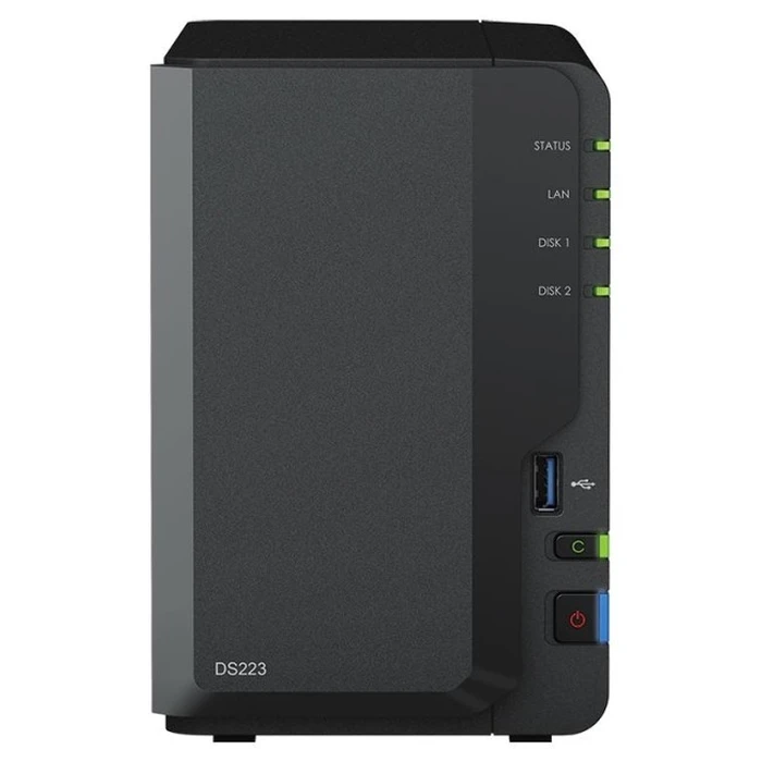 Synology DS223 + 2x HAT3300-6T (2x 6TB) - 2-bay NAS bundle (12TB)
