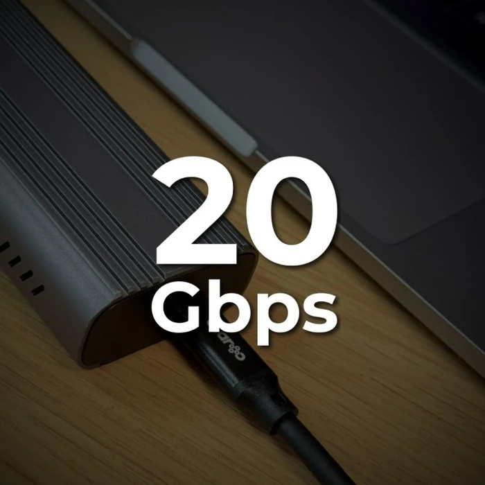 Καλώδιο USB-C Claroc 4K@60Hz, 100W, 20 Gbps, 3 m