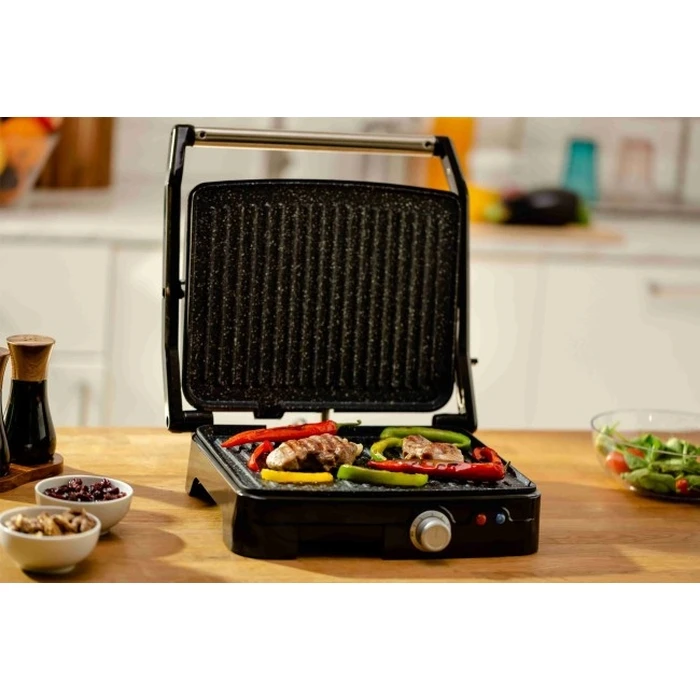 Zelmer ZPR2000 Electric Panini Press / Grill 2200W (Black / Inox)