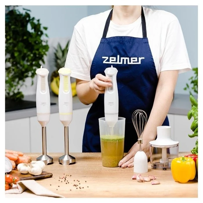 Zelmer Pulsar Deluxe Max ZHB4562S Hand (Immersion) Blender — Gray