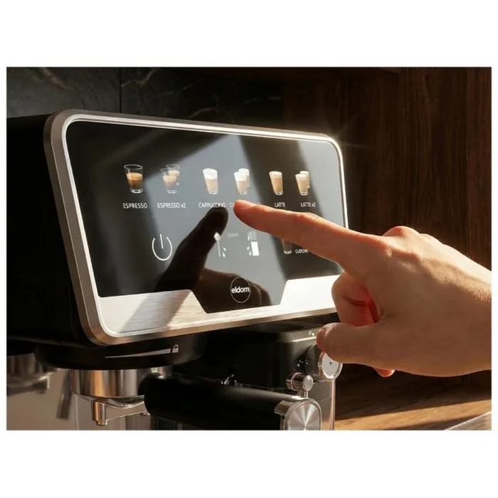 Eldom ECK1 Espresso Coffee Machine, inox (silver)