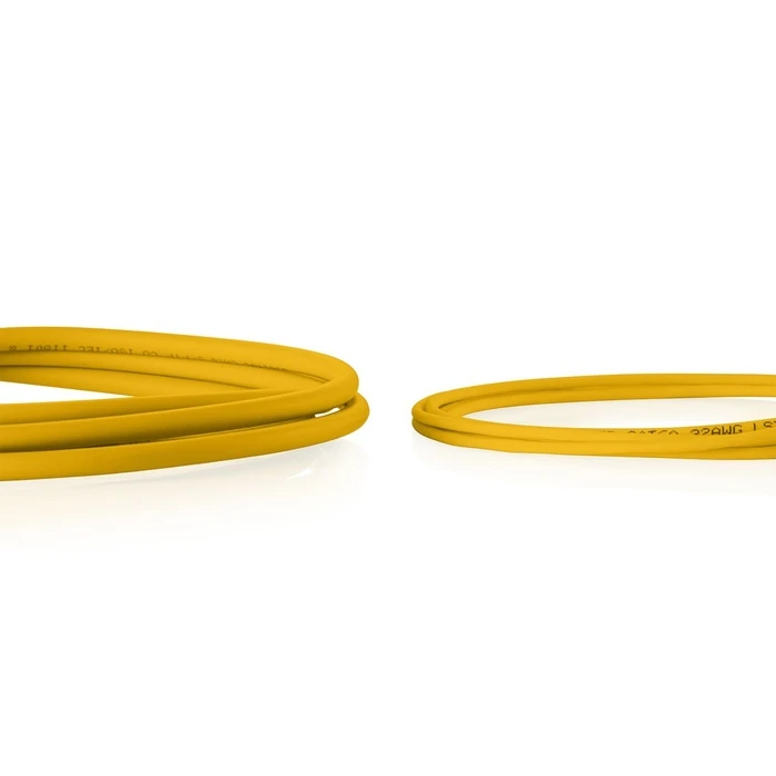 DIGITUS Patch καλώδιο CAT 6 U-UTP Slim 1,5 m Κίτρινο - Πακέτο 10 τεμαχίων