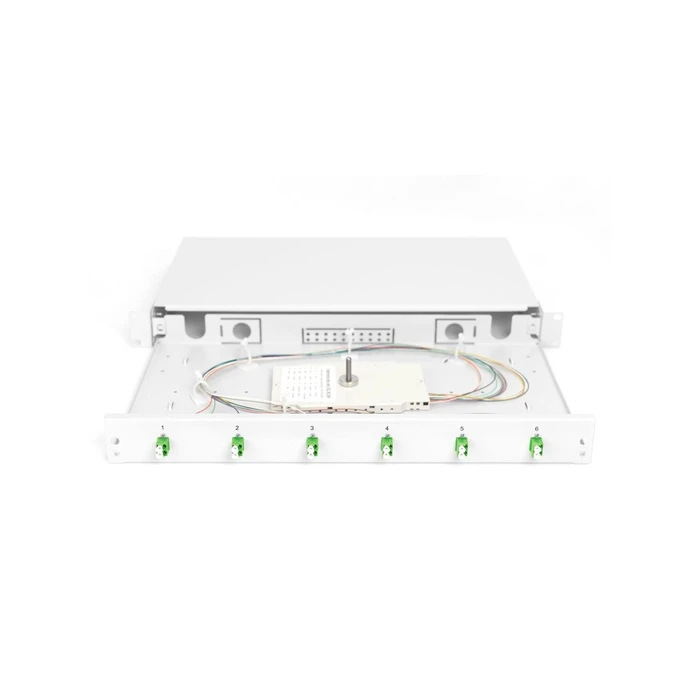 DIGITUS LWL Spleißbox 1HE, προ-εξοπλισμένη, 6x LC-APC διπλό, OS2 (DN-96330/9APC)