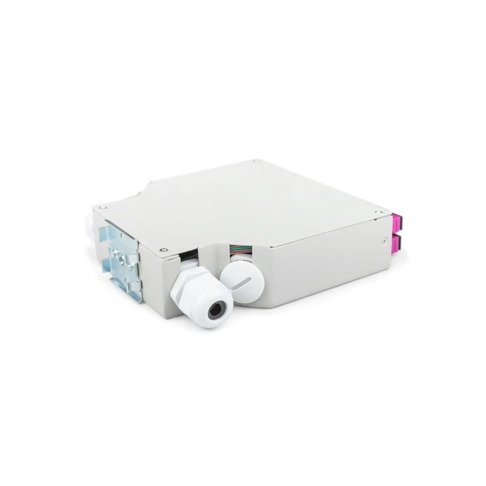 DIGITUS LWL Hutschienenbox MM-OM4, equipped with SC adapters and pigtails (DN-963850-4)