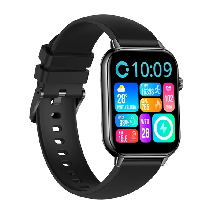 Colmi C28 Smartwatch με Παλμογράφο (Μαύρο)