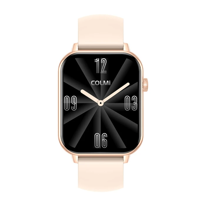 Colmi C28 Smartwatch με Παλμογράφο (Χρυσό) - Λουράκι Σιλικόνης