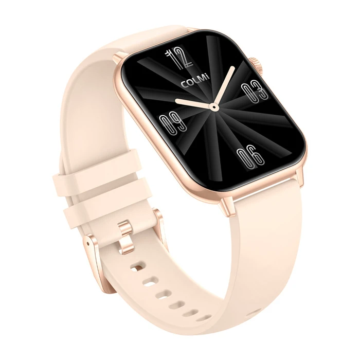Colmi C28 Smartwatch με Παλμογράφο (Χρυσό) - Λουράκι Σιλικόνης
