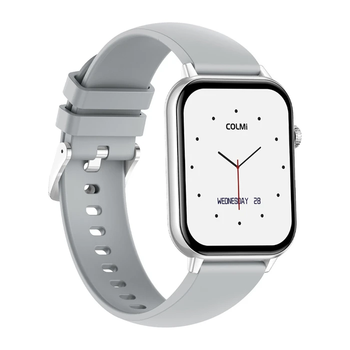 Colmi C28 Smartwatch με Παλμογράφο (Ασημί)
