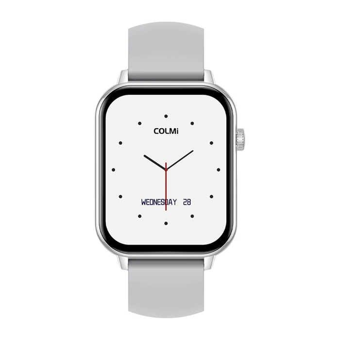 Colmi C28 Smartwatch με Παλμογράφο (Ασημί)