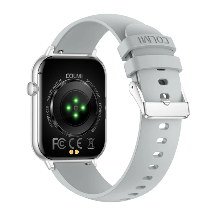 Colmi C28 Smartwatch με Παλμογράφο (Ασημί)
