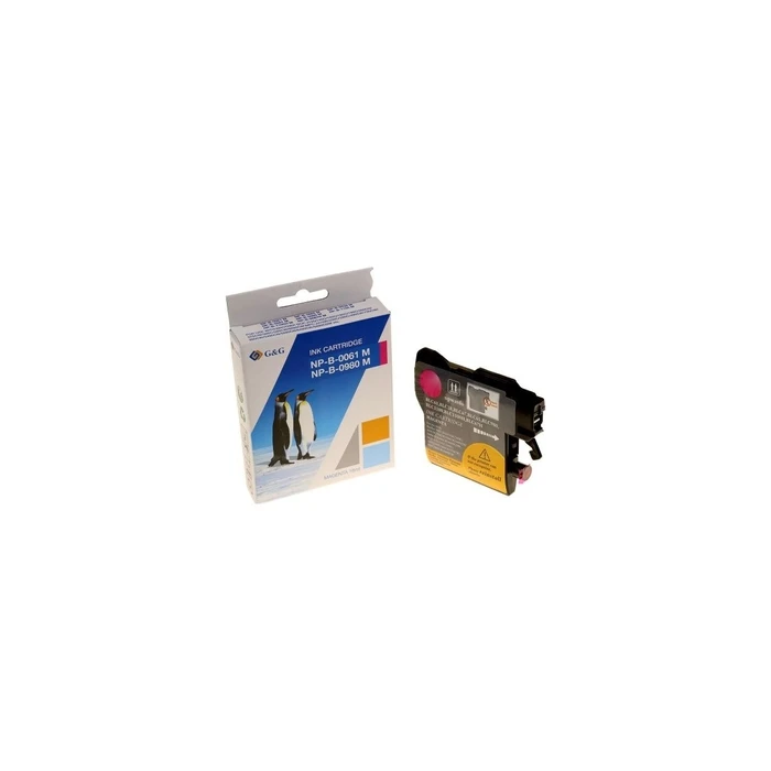 G&G NP-B-0061M Compatible Ink Cartridge InkJet for Brother LC-980M, LC-1100M Magenta 260 Pages 1pc