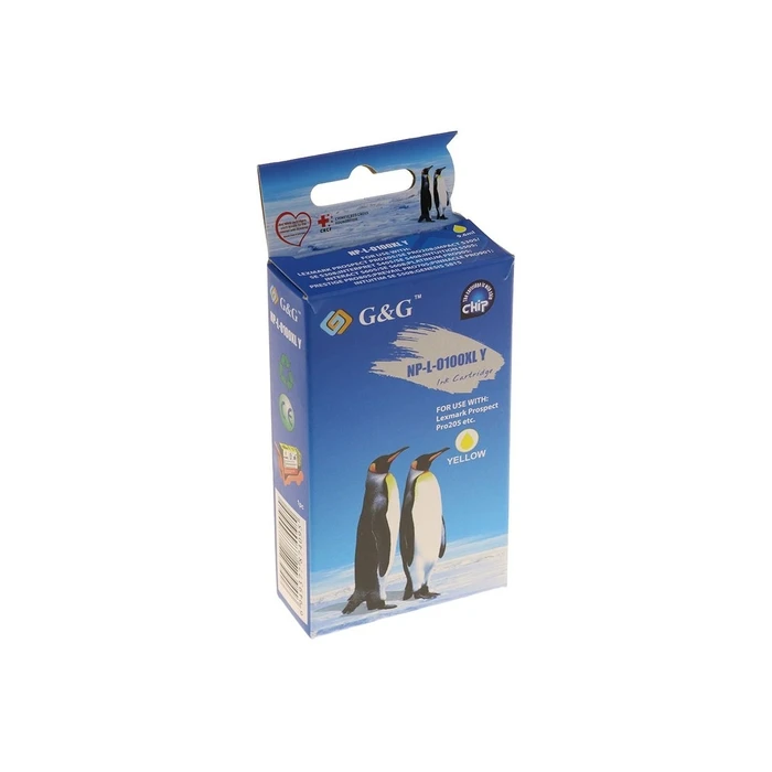 G&G Compatible Ink Cartridge for Lexmark 100XL / 14N1095E (Yellow) - SKU 592120