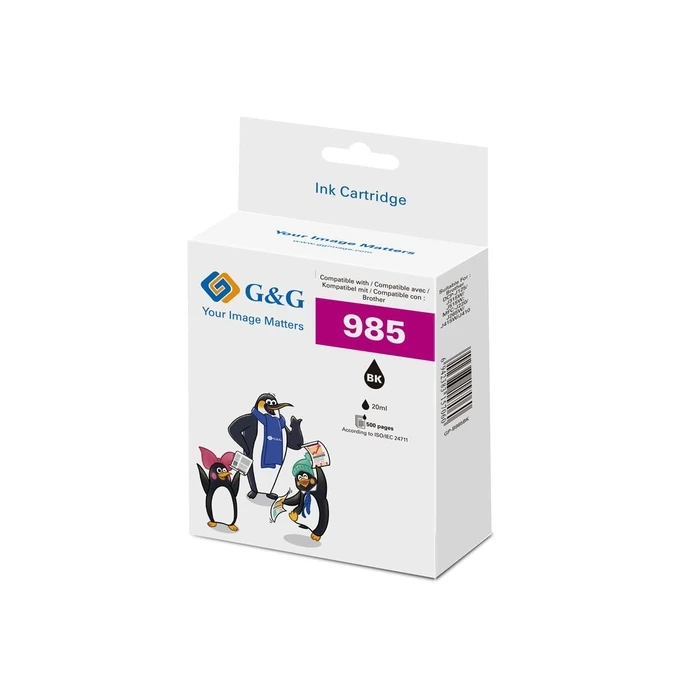 G&G Tintenpatrone kompatibel Brother LC-985BK Black (MPN 18821, SKU 592237, EAN 6942383157060)