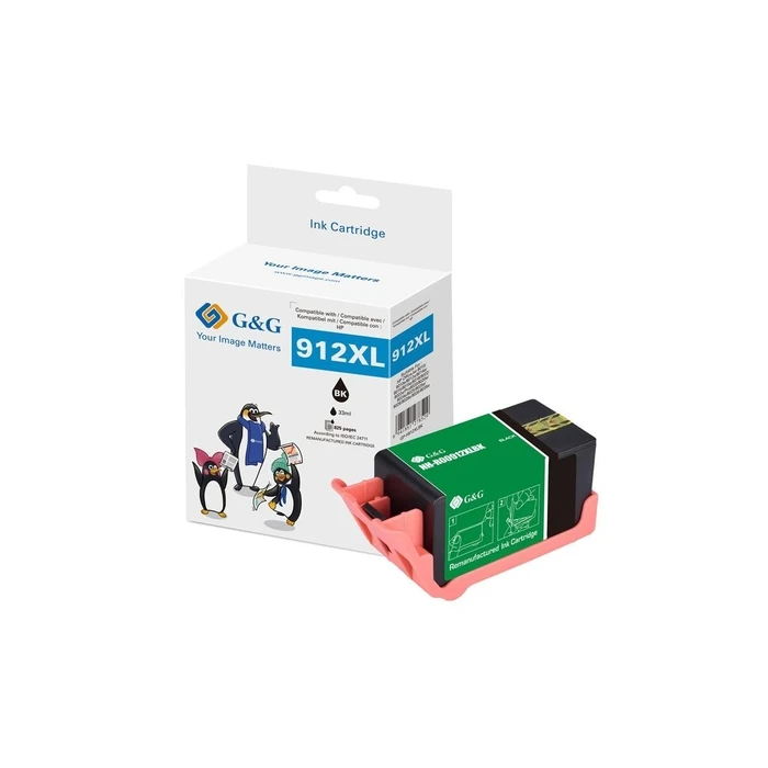 G&G XL Ink Cartridge compatible with HP 912XL / 3YL84AE - Black