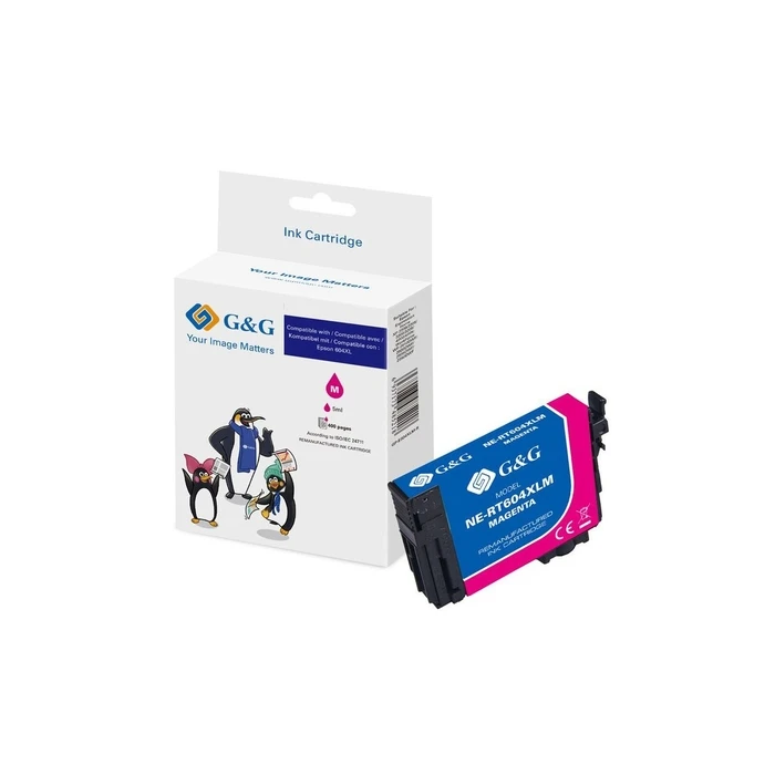 G&G Compatible Ink Cartridge Magenta — replaces Epson 604XL (NP-R2-0604XLM), SKU 592305