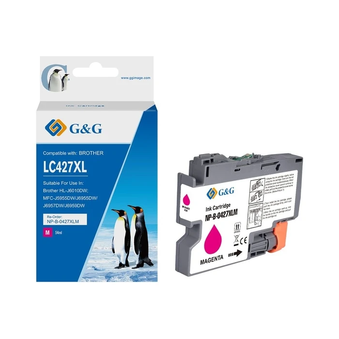 G&G Συμβατό Μελάνι Εκτυπωτή InkJet LC-427XLM Ματζέντα 1τμχ