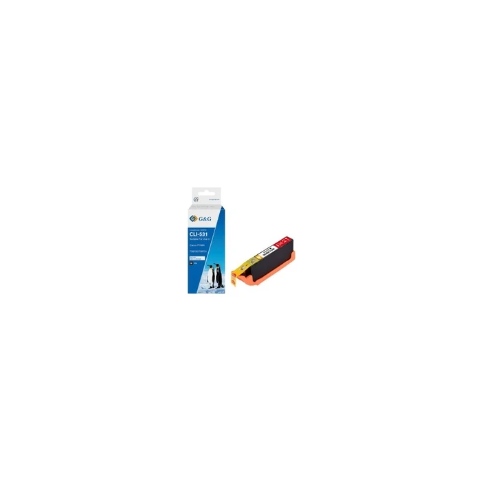 G&G Compatible Ink Cartridge for Canon CLI-531BK (6123C001) - Black (SKU 592370, MPN 21470, EAN 6942383148259)