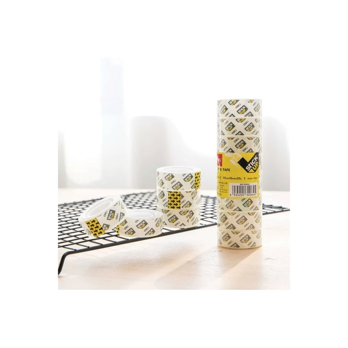DELI Κολλητική Ταινία 18 mm x 18 m διαφανής, 8 τεμάχια (D260304)