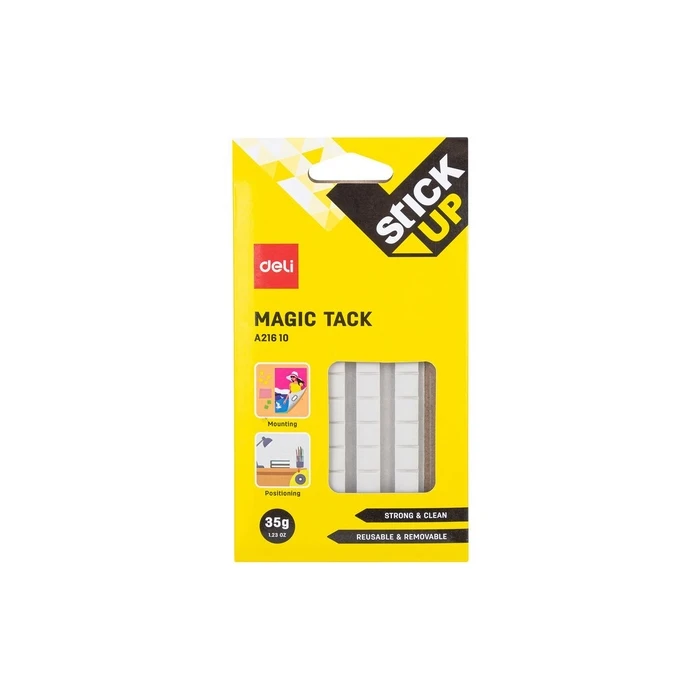 Deli Magic Tack Adhesive Dots 10x10mm General Purpose 35g 60pcs