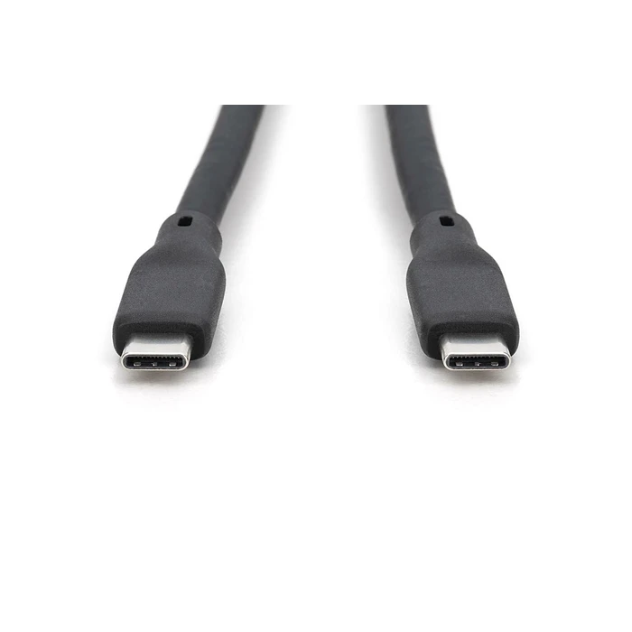 DIGITUS USB4 Silicone USB-C to USB-C Cable 1.5 m Black (AK-300350-015-S)