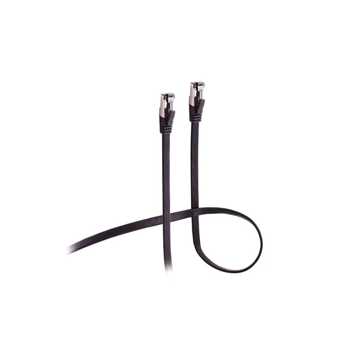 Shiverpeaks Flexline Patch καλώδιο CAT8.1 U/FTP επίπεδο μαύρο 0,25 m