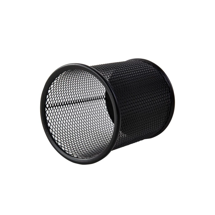 deli Metal Pencil Holder Black 10x9 cm (Model D420190) - 1 pc