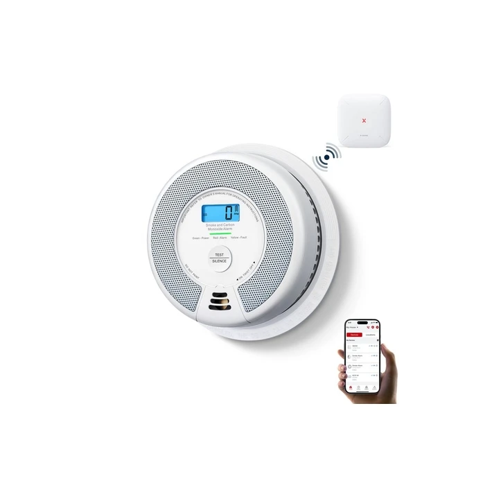 X-Sense SC07-MR Combined Smoke & Carbon Monoxide (CO) Alarm Detector with LCD