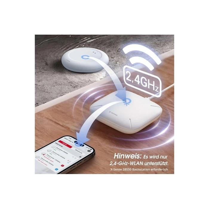 X-Sense Σετ Ανιχνευτών Διαρροής Νερού SWS0A41 (4 αισθητήρες + βάση SBS50)